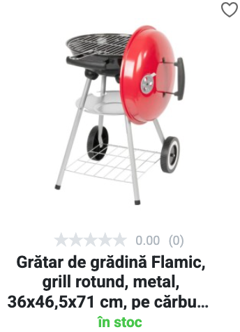 Grătar de grădină Flamic - pe cărbuni 