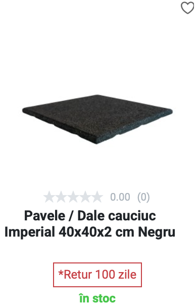 Pavele cauciuc Imperial - Negru