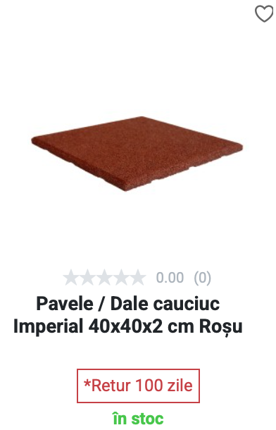 Pavele cauciuc Imperial - Roșu