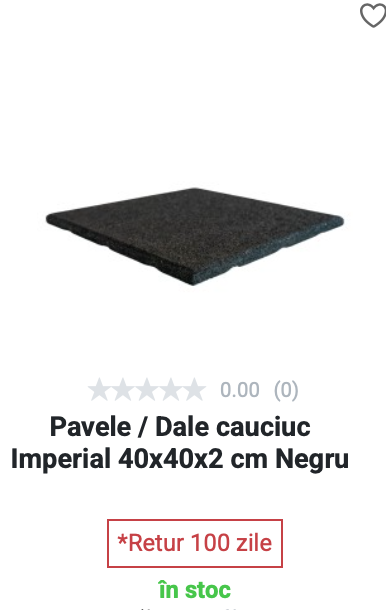 Pavele cauciuc Imperial - Negru