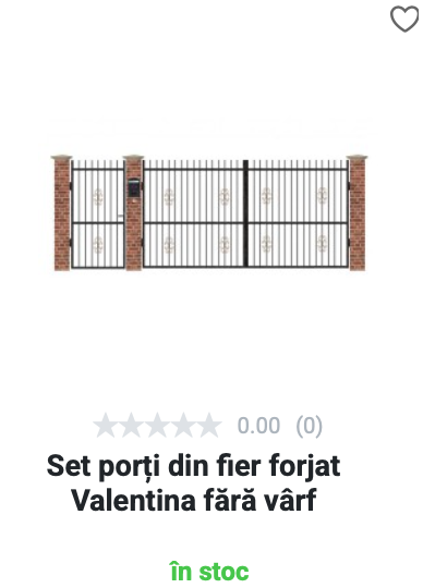 Set porți din fier forjat - Valentina 