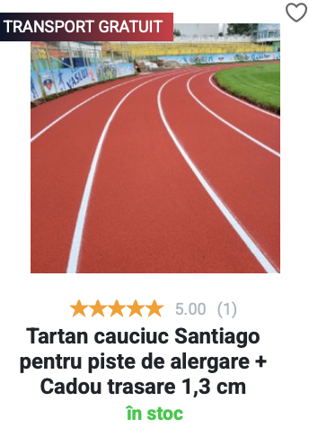 Tartan turnat din cauciuc - Santiago