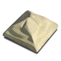 Capac stâlp gard beton 22 x 22 cm Gri Beton Pătrat