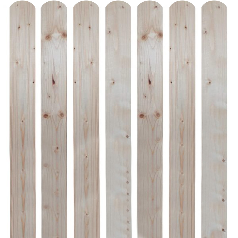 Șipcă gard lemn nevopsită cu vârf semirotund Lemro 2 m x 2 x 11 cm