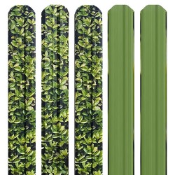 Șipcă metalică gard Lucius 0,4 mm x 11,5 cm Merișor + CADOU Șuruburi-1