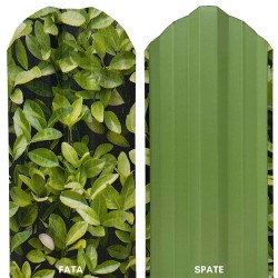 Șipcă metalică gard Lucius 0,4 mm x 11,5 cm Merișor + CADOU Șuruburi-2