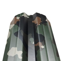 Șipcă metalică gard Lucius 0,4 mm x 11,5 cm Camuflaj + CADOU Șuruburi-4