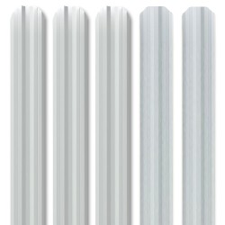 Șipcă metalică gard Lucius 0,45 mm 11,5 cm alb lucios + CADOU Șuruburi-1