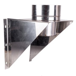 Coș fum profesional din inox Alec 5,5 m x 300 mm pornire de la consolă-4