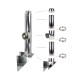 Coș fum profesional din inox Savva 8 m x 250 mm pornire de la consolă