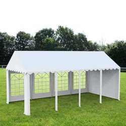 Cort grădină alb premium cu protecție UV Delta 3x9 m-3