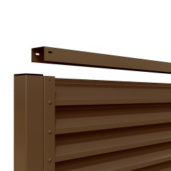 Gard aluminiu tip jaluzea Abel 1,93x2 m fără stâlpi-5