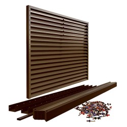 Gard aluminiu tip jaluzea Abel 1,93x2 m fără stâlpi-6