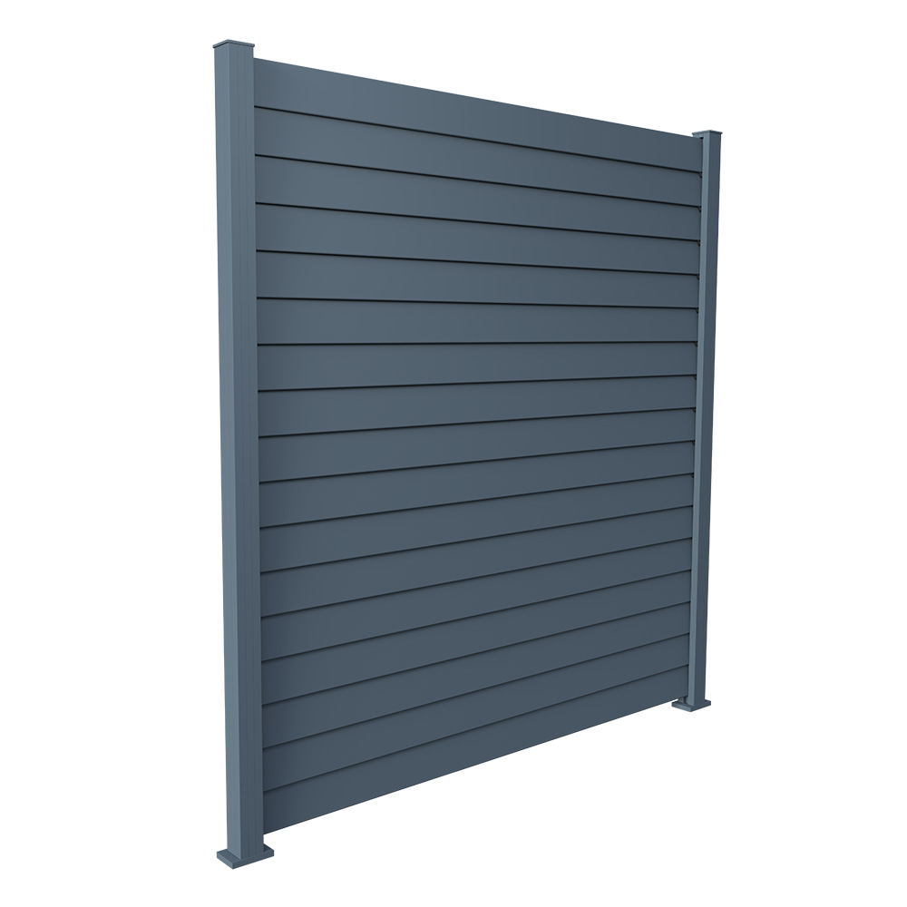 Panou gard aluminiu Preston, fără stâlpi, 1,8x2 m, Gri antracit