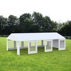 Cort evenimente 6x12 m Delta profesional cu structură metalică 38 mm, prelată UV 500 g / mp-8