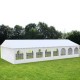 Cort grădină alb premium cu protecție UV Delta 6x20 m