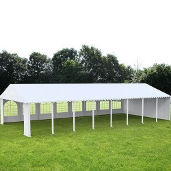 Cort grădină alb premium cu protecție UV Delta 6x20 m-3