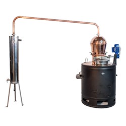 Cazan țuică profesional 200 L PRO President, cu amestecător motorizat + Vas răcire + Cadou Accesorii-2