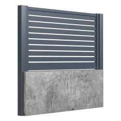 Panou gard aluminiu Amara 1x1,5 m gri antracit-1