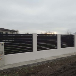 Panou gard aluminiu Amara 1x1,5 m gri antracit-2
