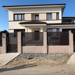 Panou gard aluminiu Amara 1x1,5 m gri antracit-3