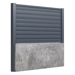 Panou gard aluminiu Daria 1x2 m gri antracit-1