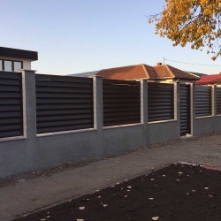 Panou gard aluminiu Daria 1x2 m gri antracit-2