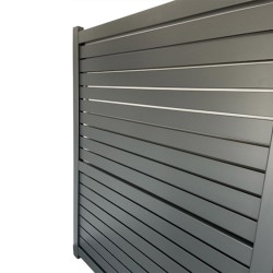 Porți batante din aluminiu Amara 4x2 m gri antracit-2