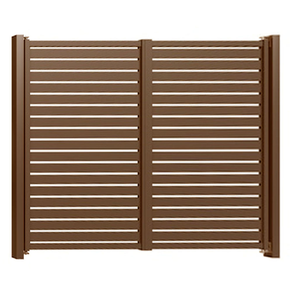 Porți culisante din aluminiu Amara 4x2 m maro