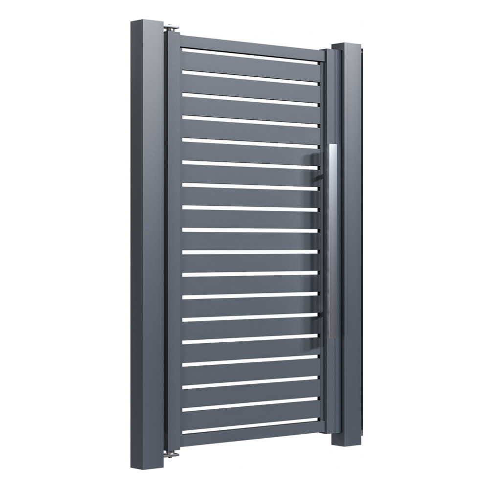 Porți pietonale din aluminiu Amara 1x2 m gri antracit