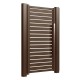 Porți pietonale din aluminiu Amara 1,2x2 m maro închis