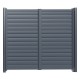 Porți culisante din aluminiu Hector 4x1,8 m gri antracit