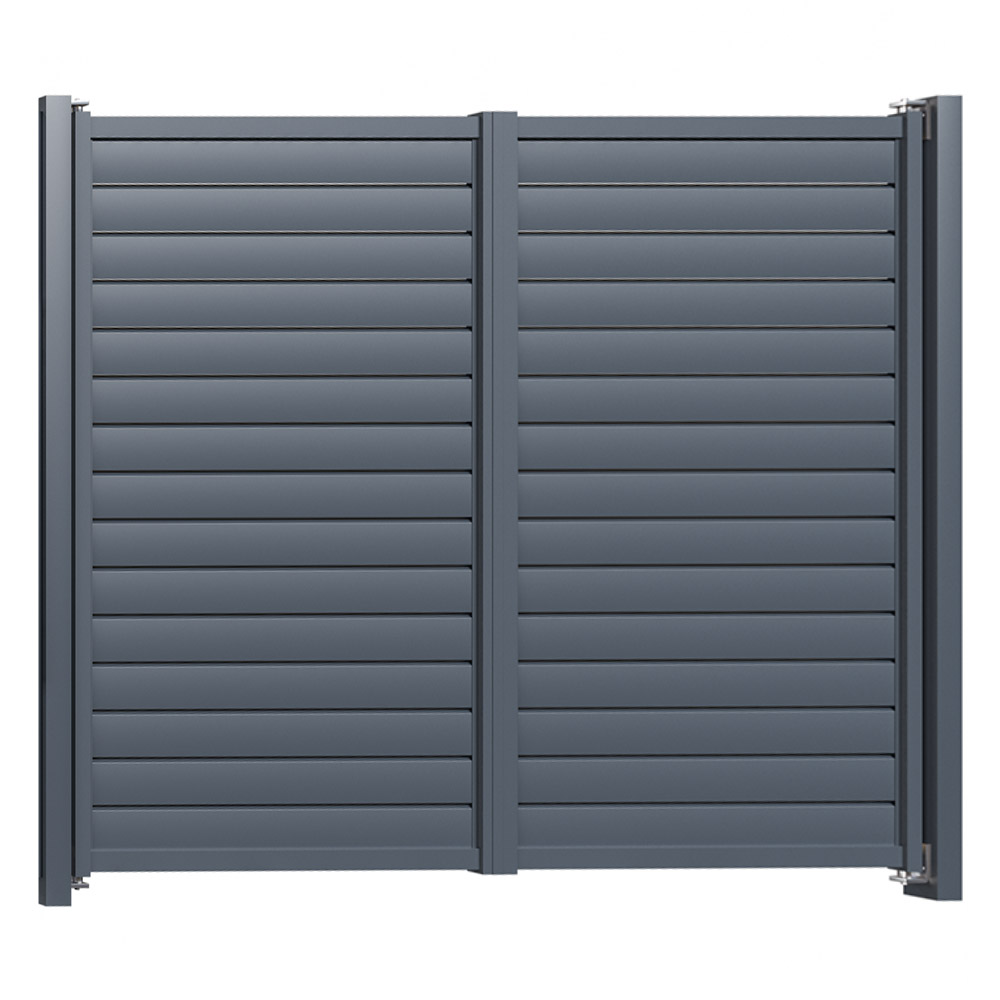 Porți culisante din aluminiu Hector 4x1,8 m gri antracit