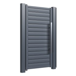 Porți pietonale din aluminiu Hector 1,2x1,8 m gri antracit-1