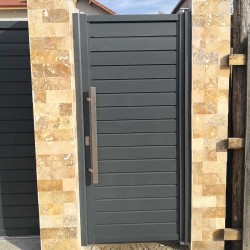 Porți pietonale din aluminiu Hector 1,2x1,8 m gri antracit-2