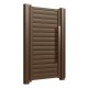 Porți pietonale din aluminiu Hector 1,2x1,8 m maro închis