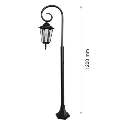 Stâlp ornamental stradal de iluminat Sandi 1,2 m-2