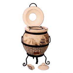 Cuptor ceramică Tandoor Helios 45 L + Accesorii cadou-3