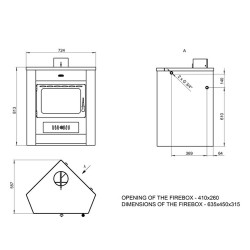 Sobă pentru încălzit pentru colț Prity AMW12 18 kW-3