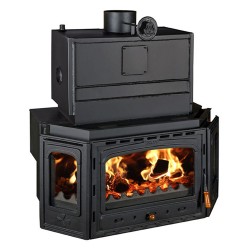 Focar șemineu Prity din oțel TCW35, 40 kW-1