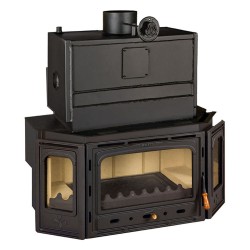 Focar șemineu Prity din oțel TCW35, 40 kW-2