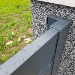 Panou gard aluminiu Valter 1,2x2 m - distanță între lamele 22 mm-7