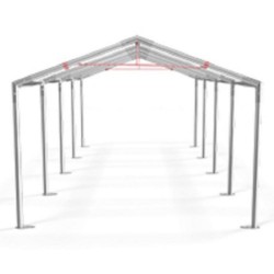 Cort industrial tip hală 6x12 m alb-6