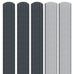 Șipcă metalică Elimar clasic 0,45 mm x 9,5 cm gri grafit mat + Șuruburi gratuite-2