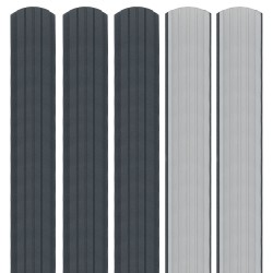 Șipcă metalică Elimar clasic 0,45 mm x 9,5 cm gri grafit mat + Șuruburi gratuite-2