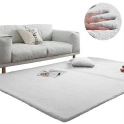 Covor plușat antiderapant Velvet 2x3 m alb-3