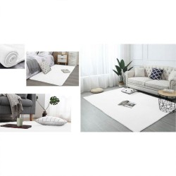Covor plușat antiderapant Velvet 2x3 m alb-7