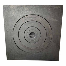 Plită din fontă pentru sobă Malin 60x60 cm fără ramă-1