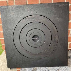 Plită din fontă pentru sobă Malin 60x60 cm fără ramă-5