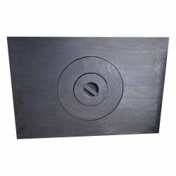 Plită din fontă pentru sobă Malin 60x90 cm fără ramă-1